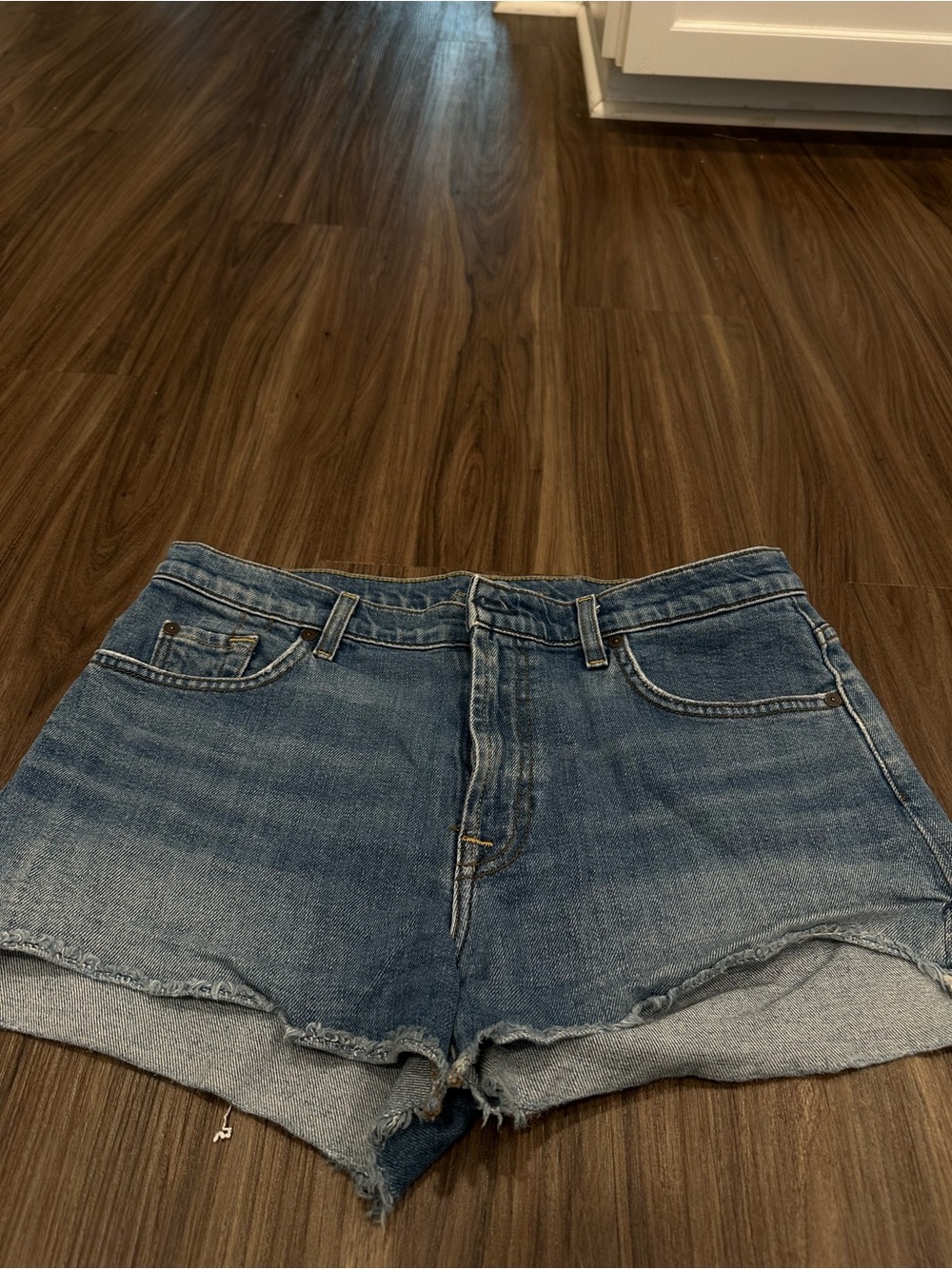 7 for all mankind denim shorts